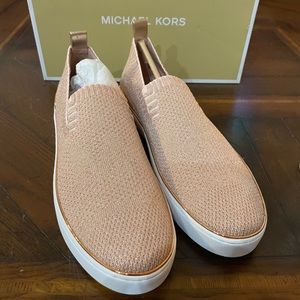 Michael Kors, size 9, Rose Gold/Pink, slip on sneakers